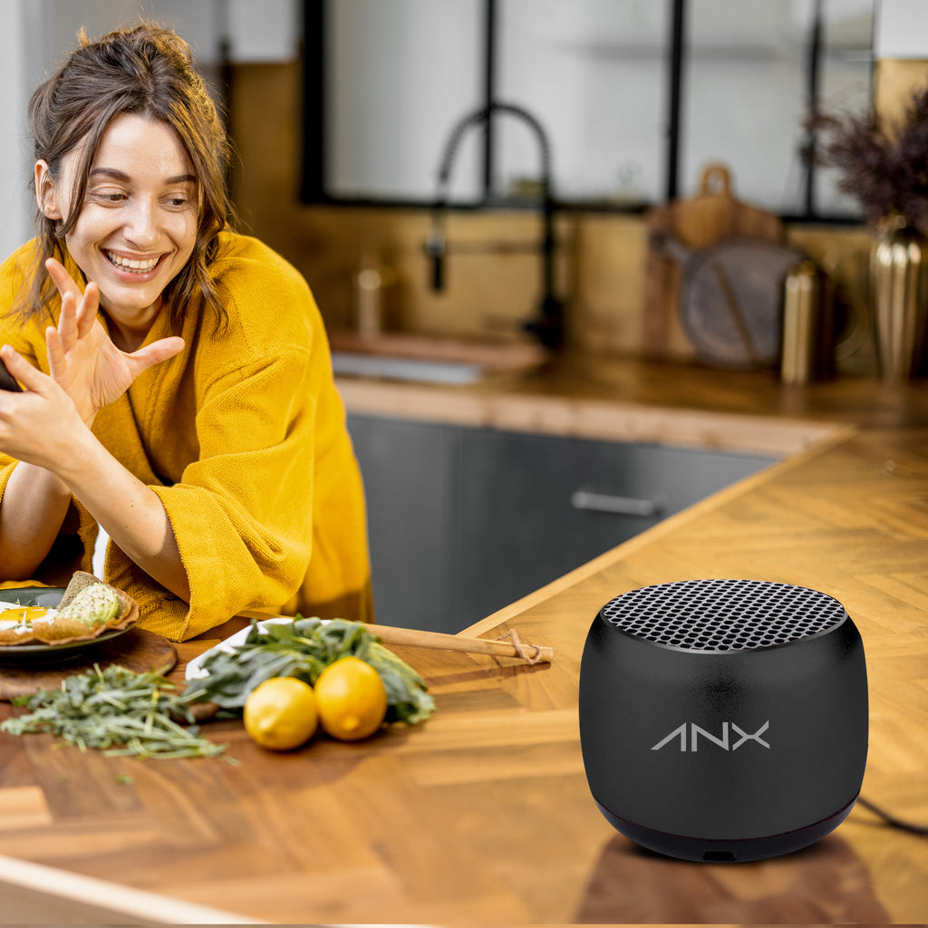 ANX PocketBeat Mini Portable Wireless Stereo Speaker Black