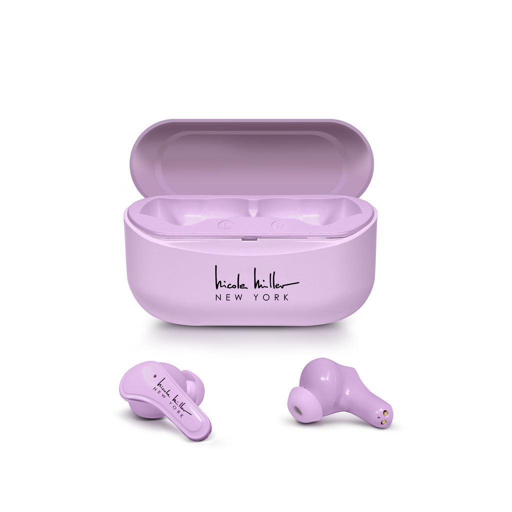 Nicole Miller StyleSound True Wireless Earbuds Lavender