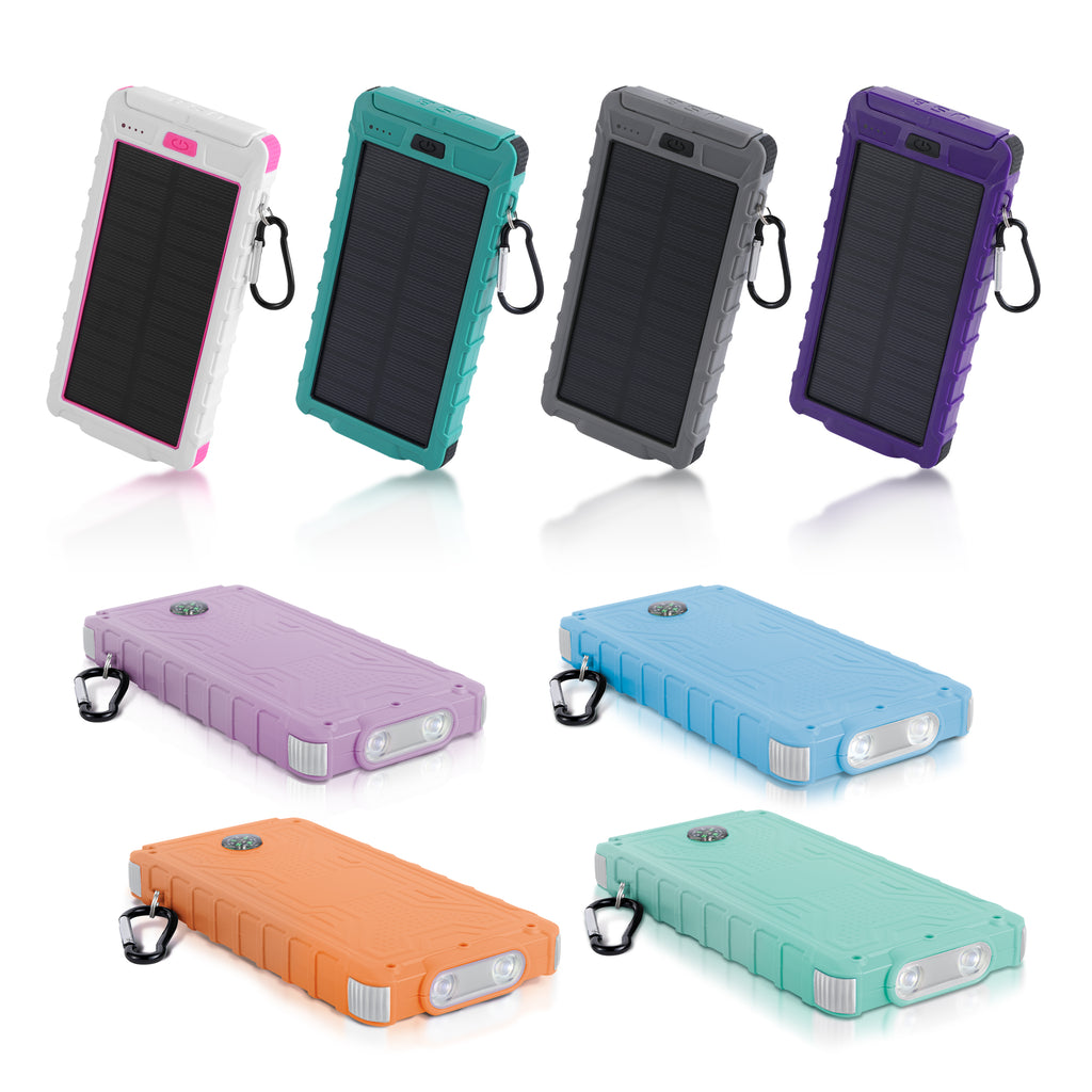 PowerUp Solar 10,000mAh Dual USB Backup Battery