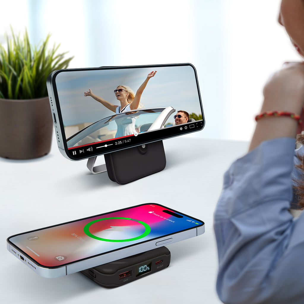 PowerMag Pro Wireless Charging Battery & Desktop Stand Navy