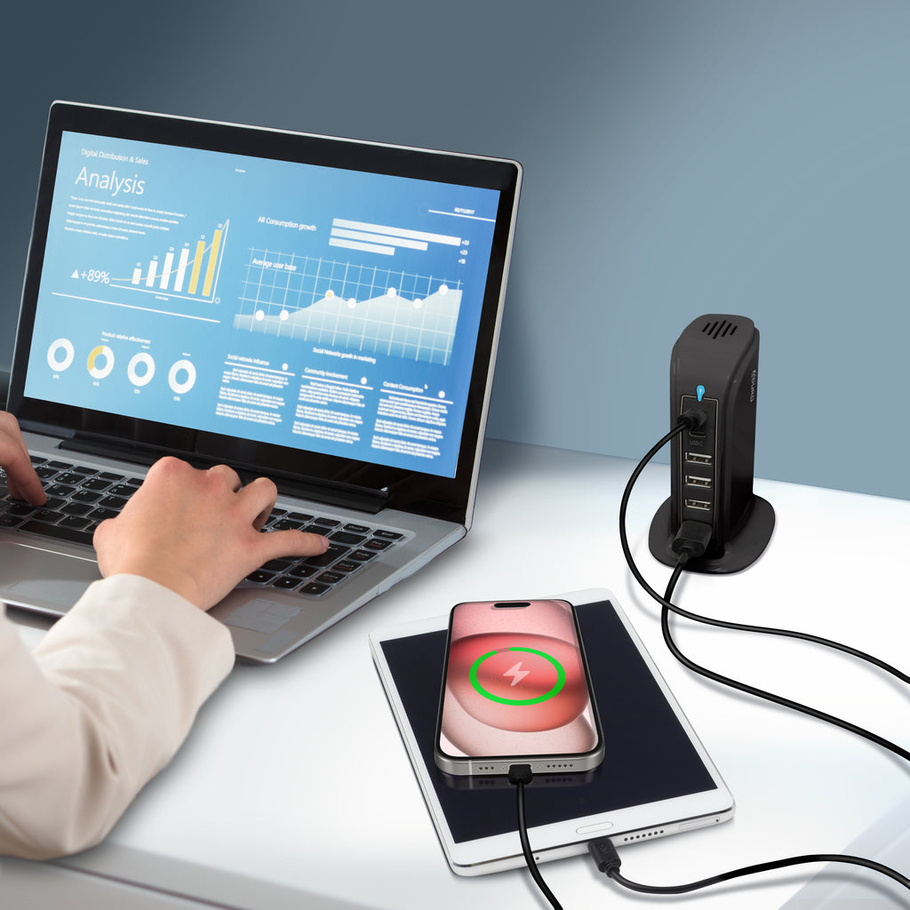 PowerUp PD Power Tower Multi Port Charging Station Lavender