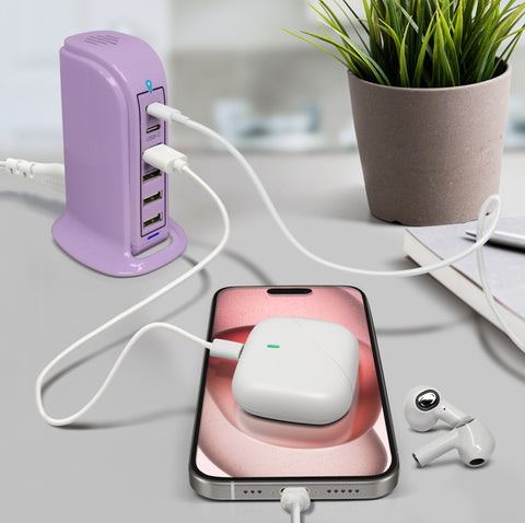 Aduro PowerUp 40W 6 Port Hub USB Charging Station