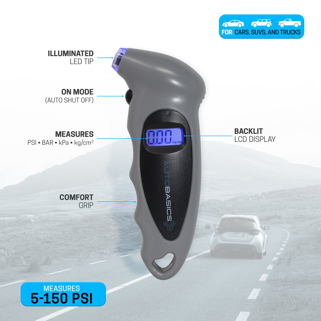 Ultimate Auto Bundle: Premium Rear Seat Protector + 3 in 1 Cleaner + Digital Tire Gauge