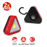 AutoBasics Roadside LED Safety Triangle Lights Twin Pack