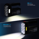 Adurance 2-in-1 Tactical Solar Rechargeable Flashlight & Task Light