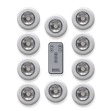 Bright Basics Remote Control Wireless Disc Lights Mega 10 Pack