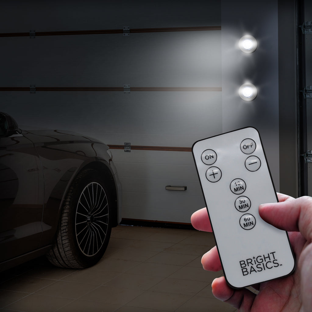 Bright Basics Remote Control Wireless Disc Lights Mega 10 Pack