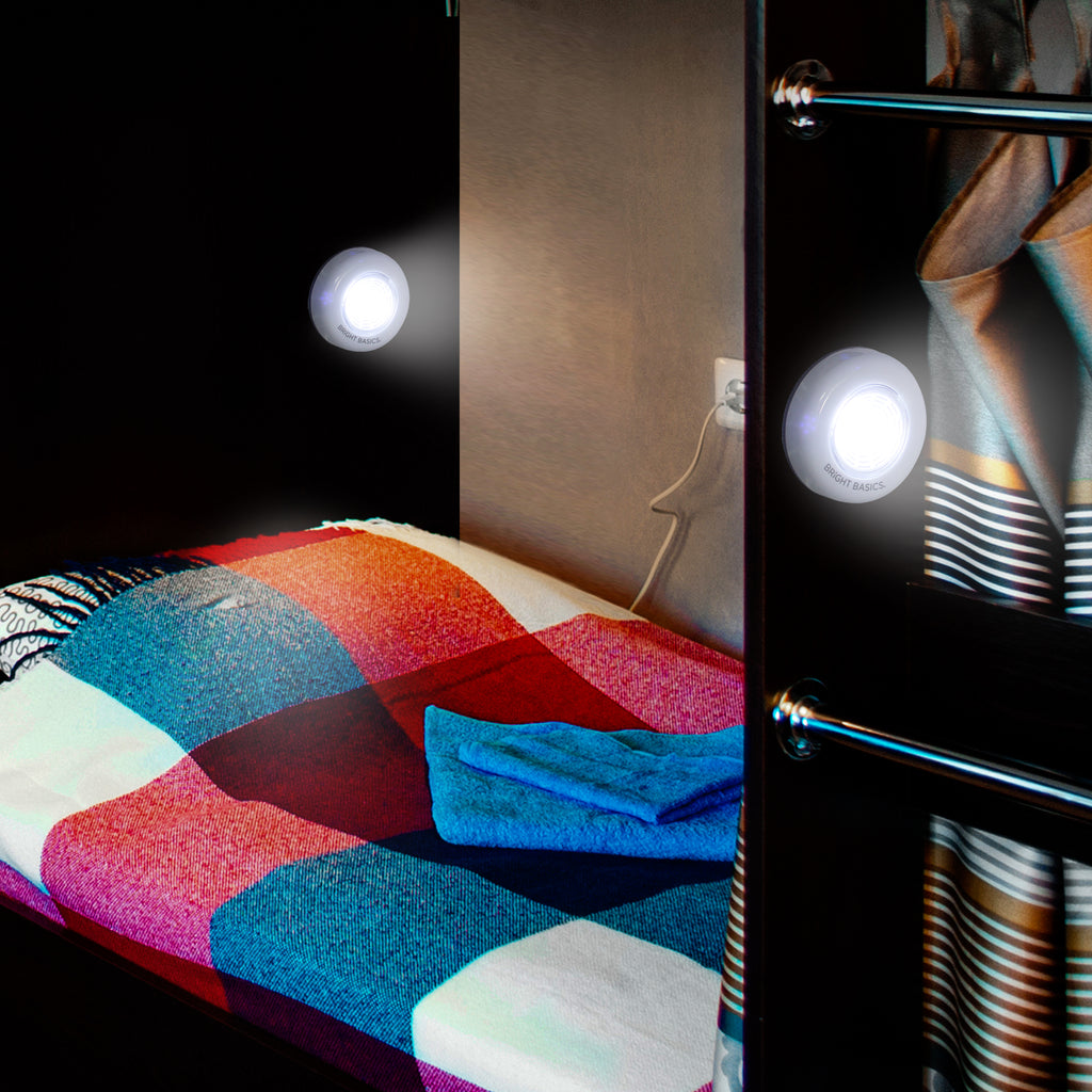 Bright Basics 2 Pack Ultra Thin Wireless LED Puck Lights