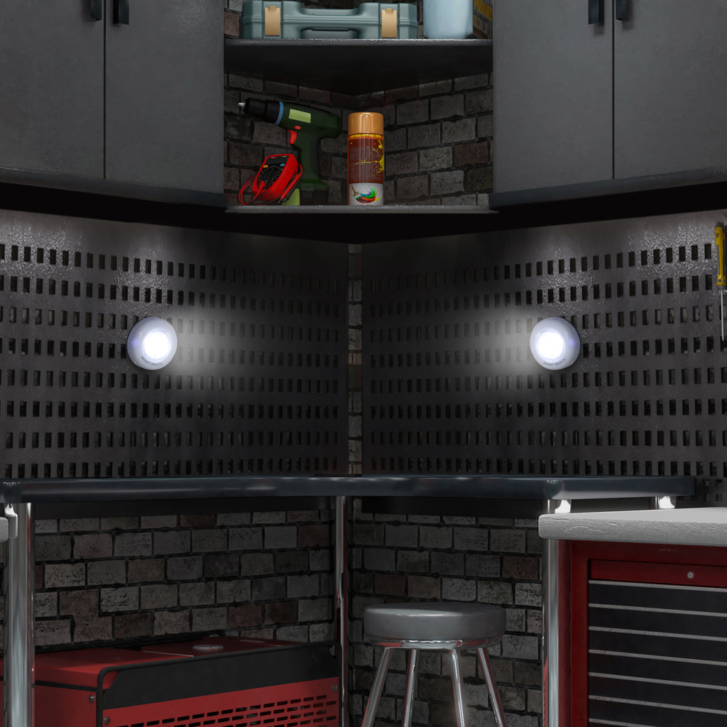 Bright Basics 2 Pack Ultra Thin Wireless LED Puck Lights