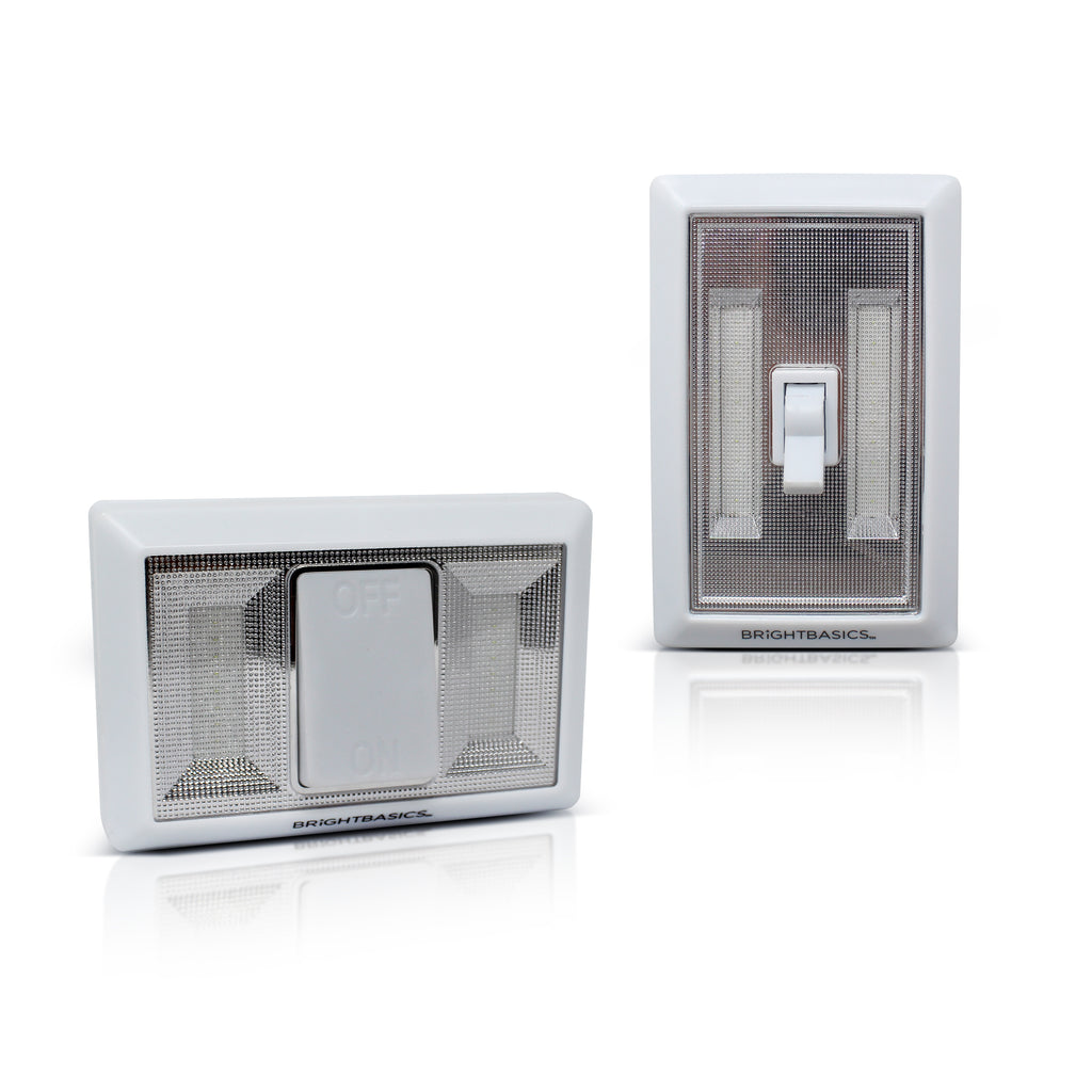 Universal Wireless LED Portable Light Switch Twin Pack