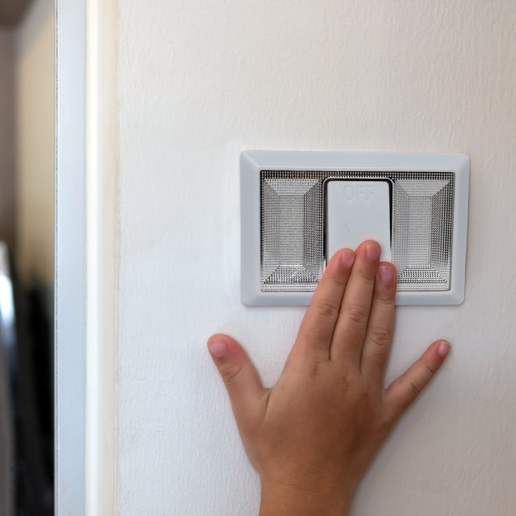 Universal Wireless LED Portable Light Switch Twin Pack