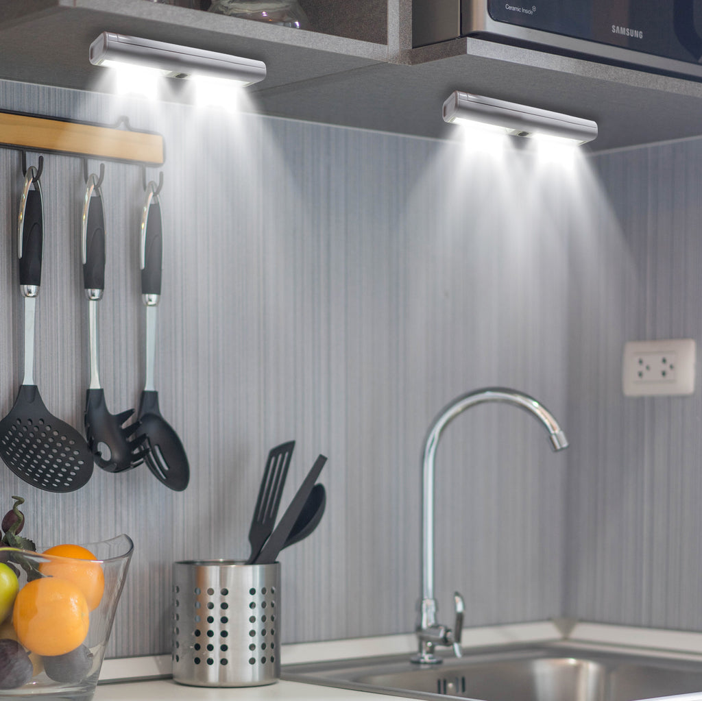 4 Pack Ultra Bright LED Wireless Portable Light Bars w/ Remote Control