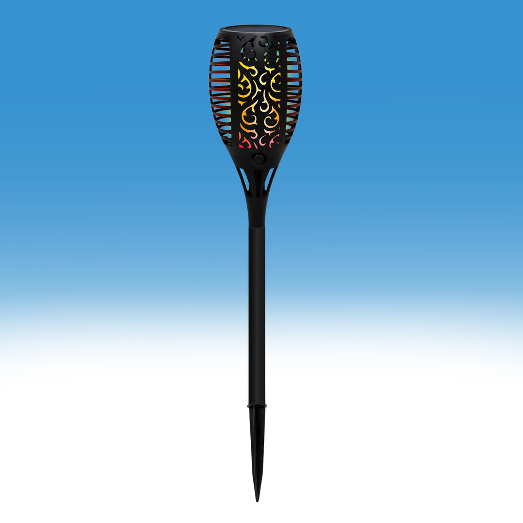 Solar Powered Flame LED Torch