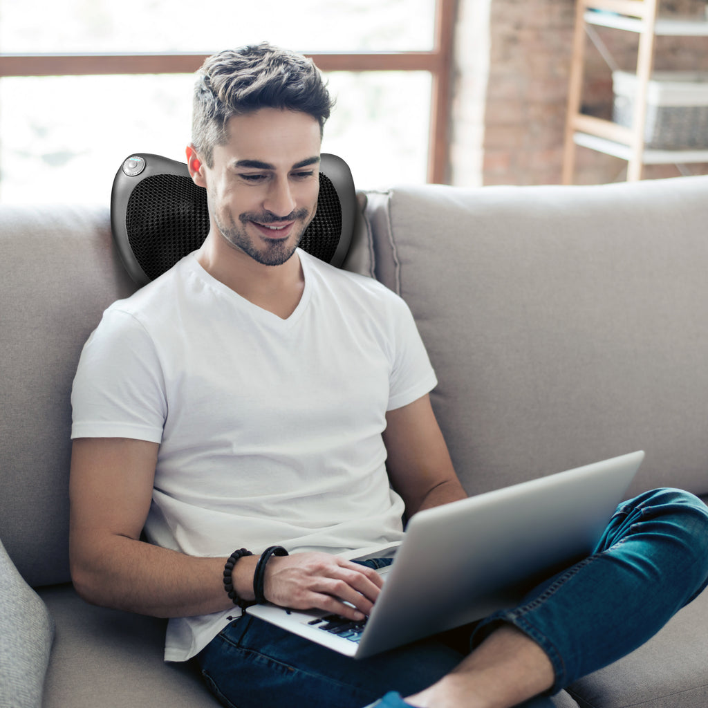 FlexWorks Shiatsu Heated Pillow Massager