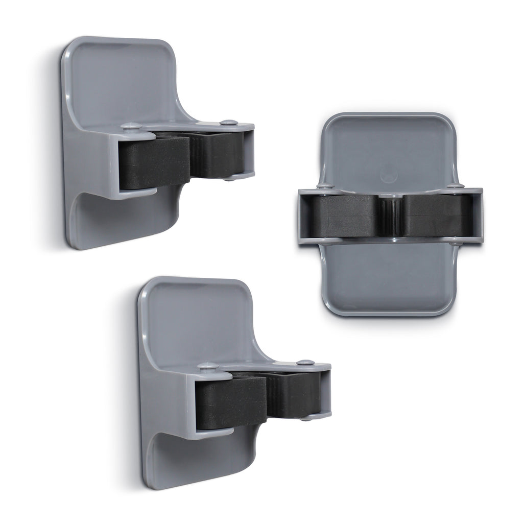 Universal Peel & Stick 3 Pack Broom Holders