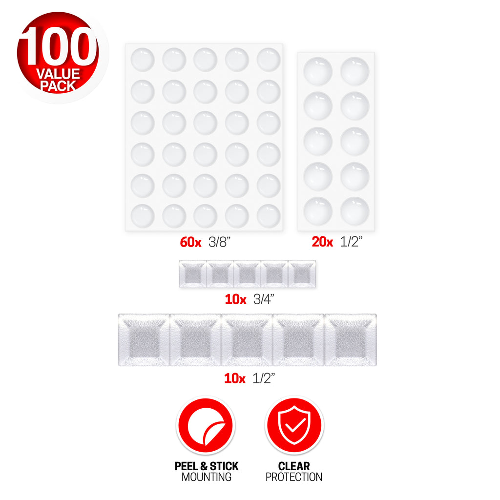 Space & Home Door & Drawer Premium Protective Bumpers