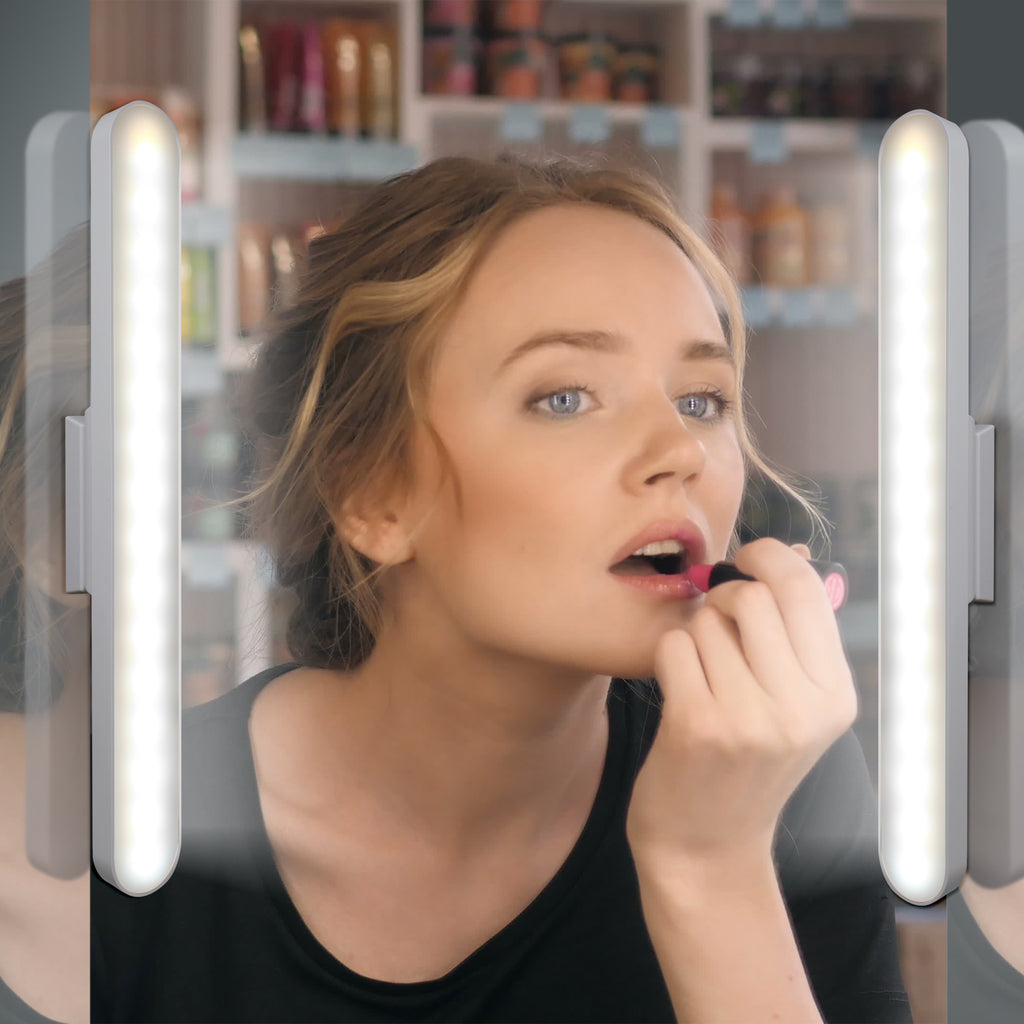 2 Pack Universal Portable, Tilting, Dimmable Rechargeable Light Bars