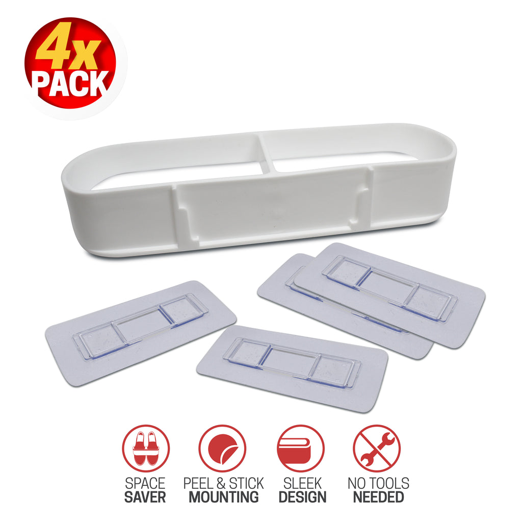 Space & Home Peel & Stick Shoe Holder 4 Pack