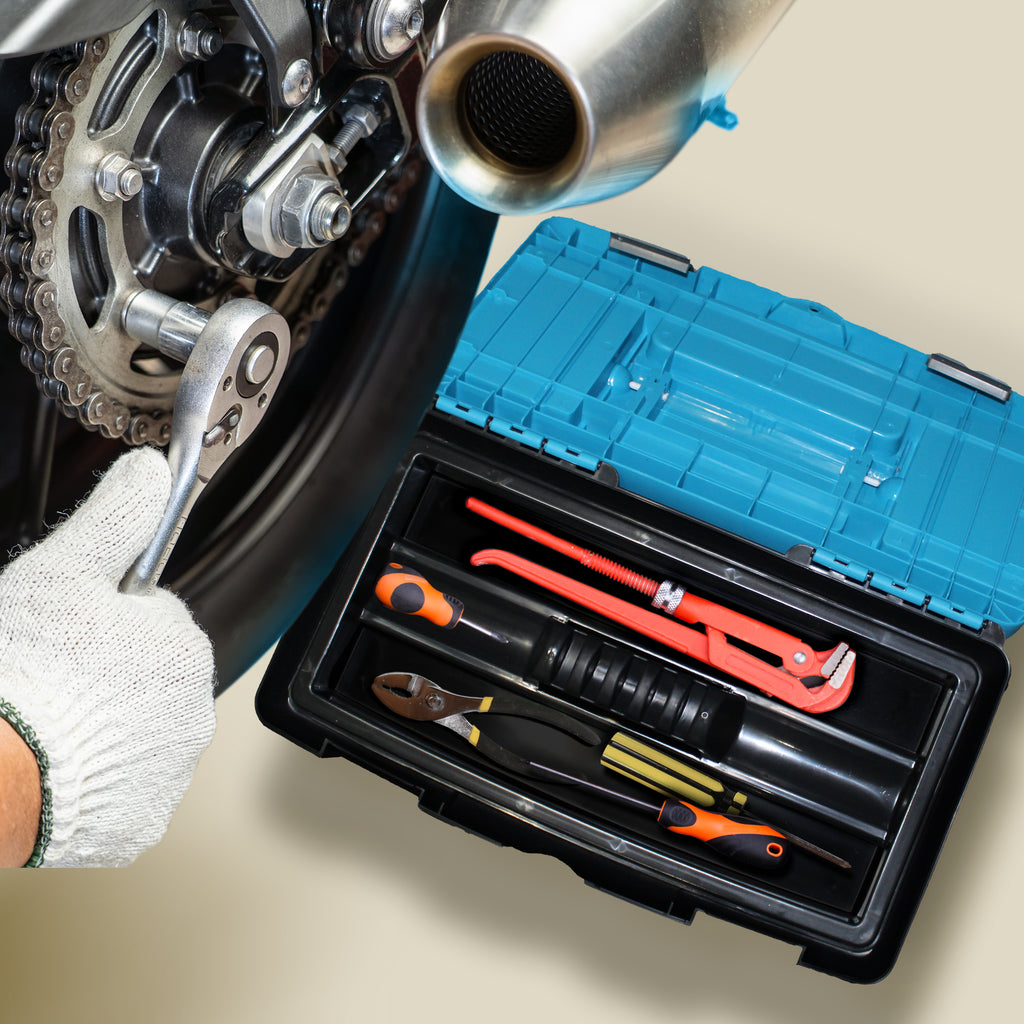 WorkSpace 16" Tool Box with Inner Tray & Lid Storage