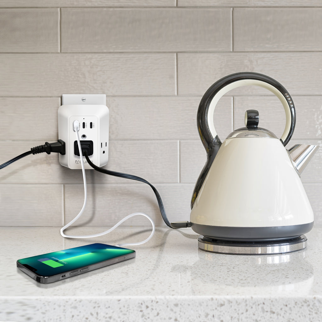 Surge Trio Multi Charging Station Surge Protector White