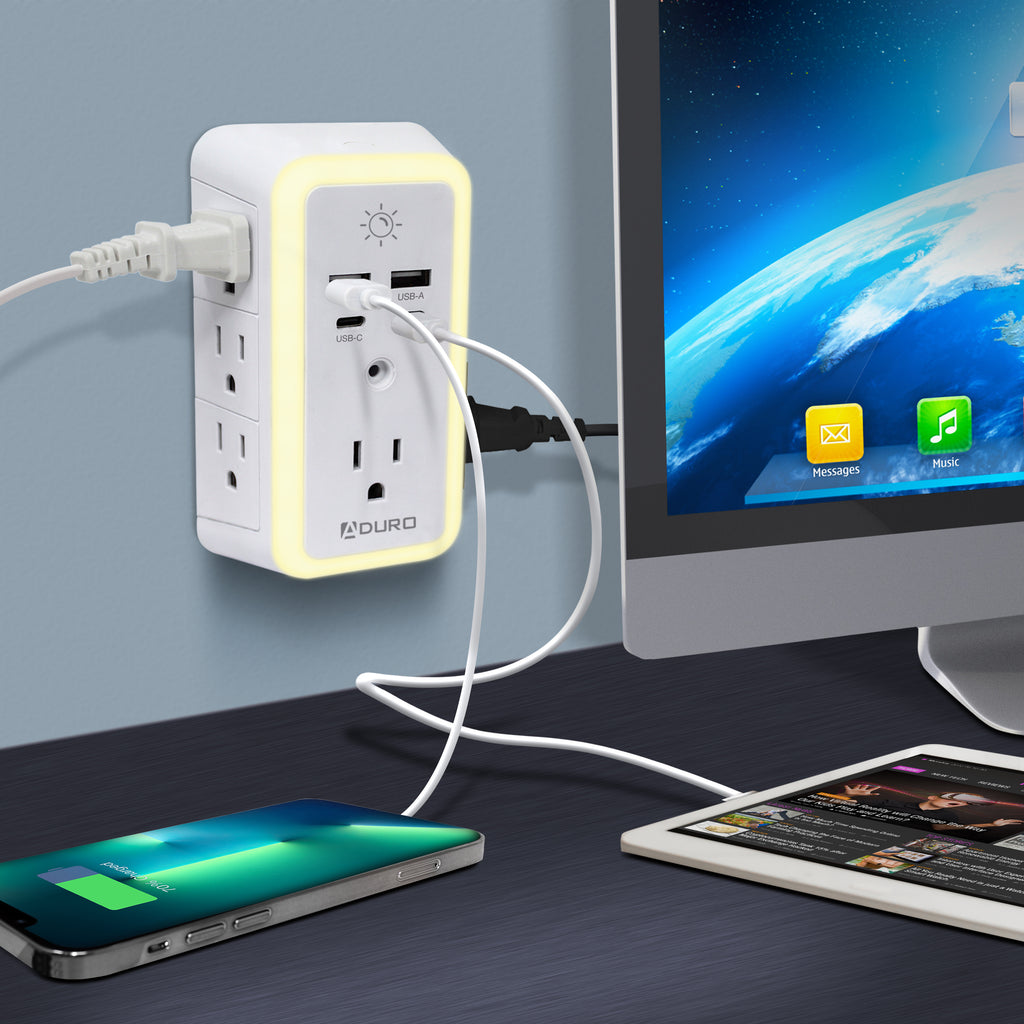 Surge Glow Multi Charging Station White