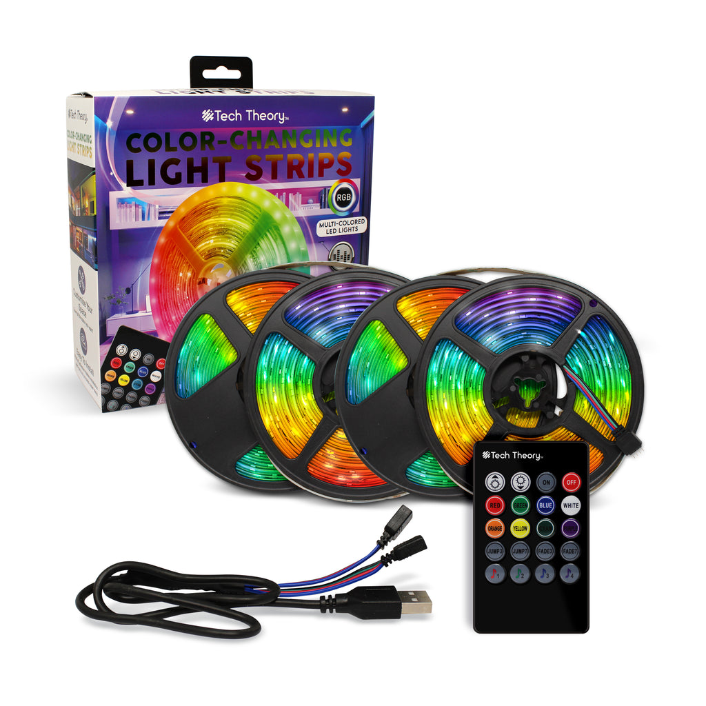Tech Theory Color Changing 100 Ft LED Strip Lights