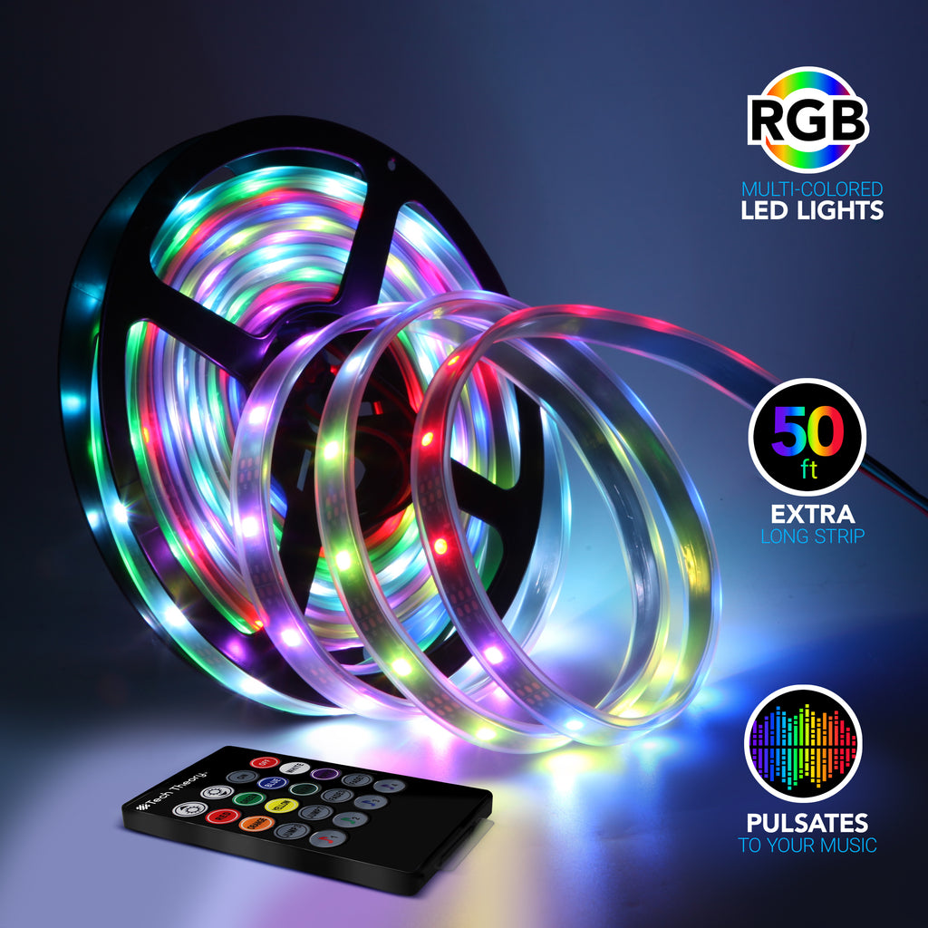Tech Theory Color Changing 50 Ft LED Strip Lights