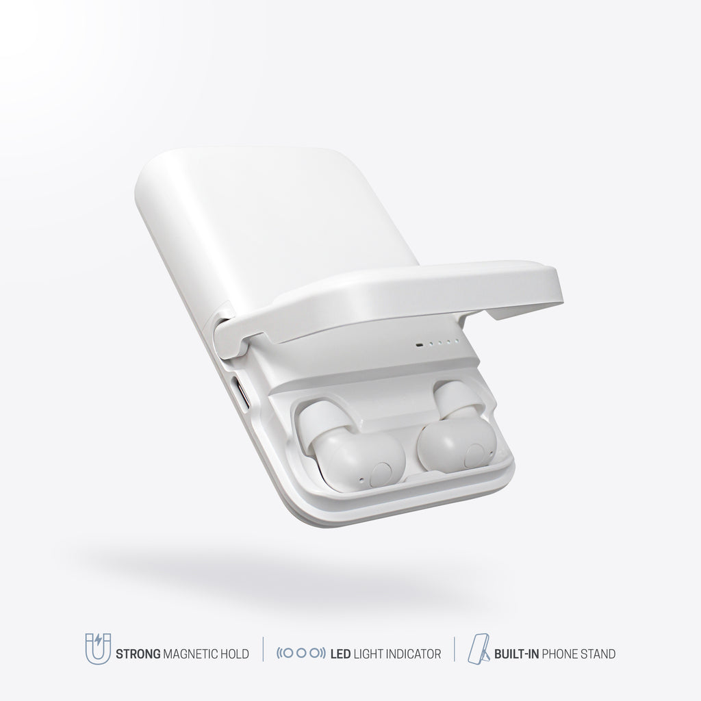 MagPower Pods Magnetic Portable Battery + TWS Earbuds