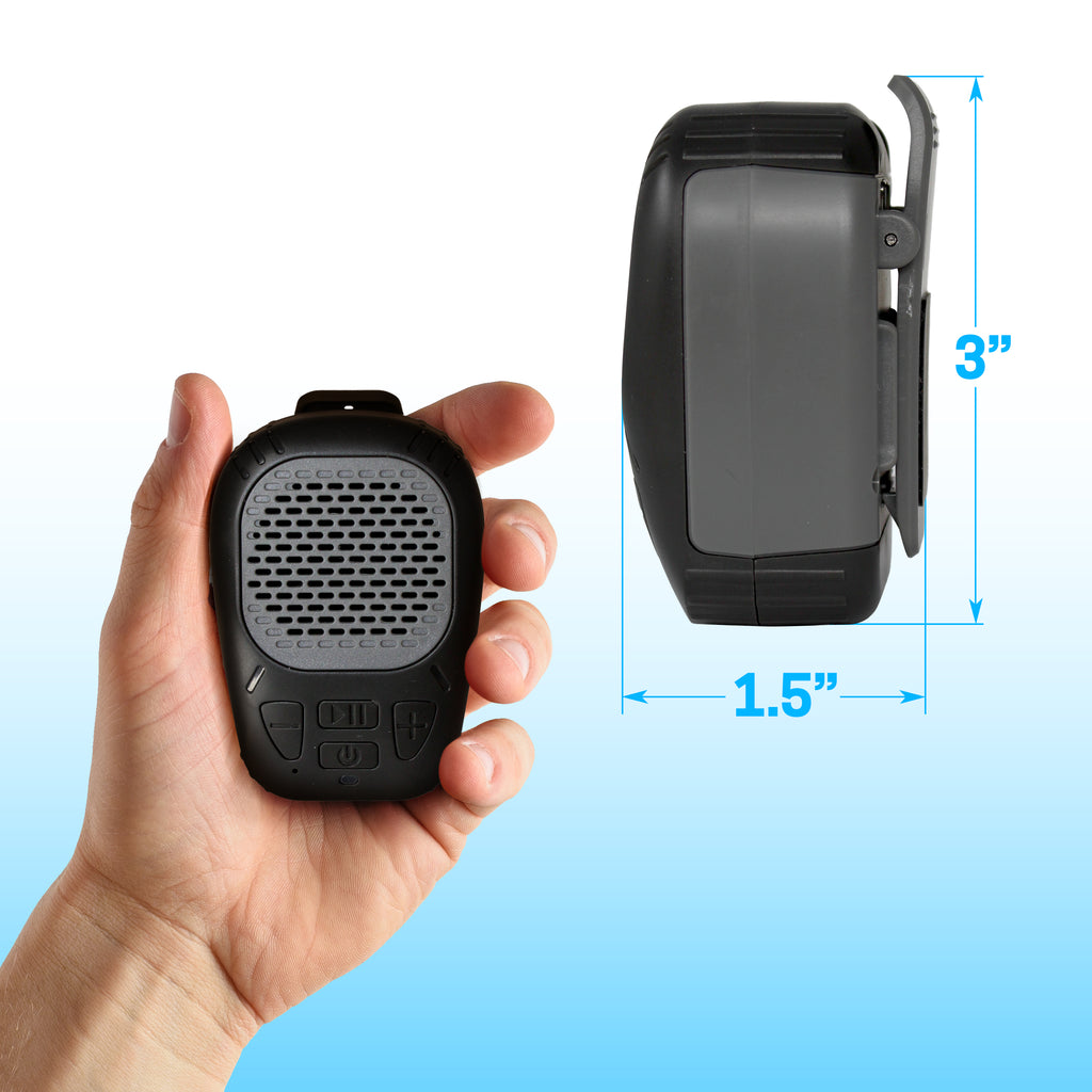 Tech Theory Universal Rugged Wireless Clip Speaker