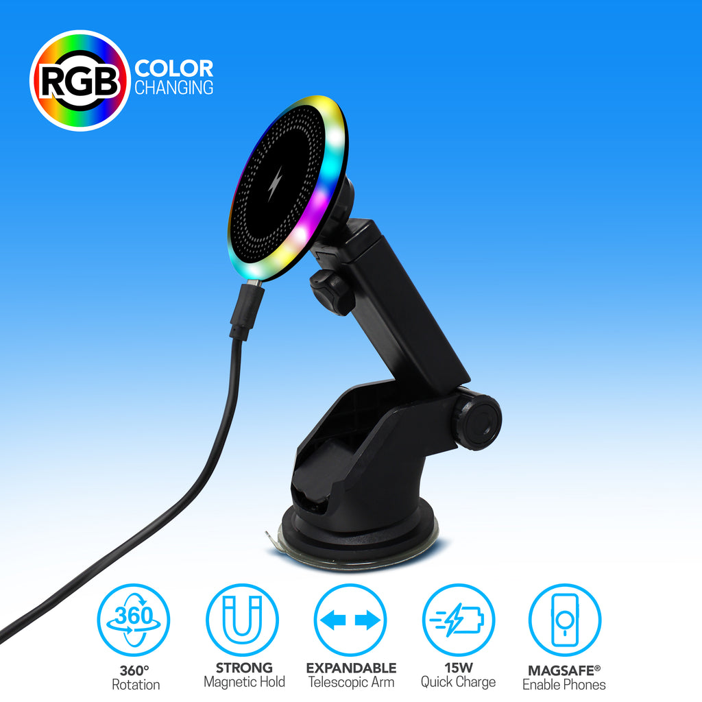 PowerGlow Magnetic Universal Wireless Charging Mount
