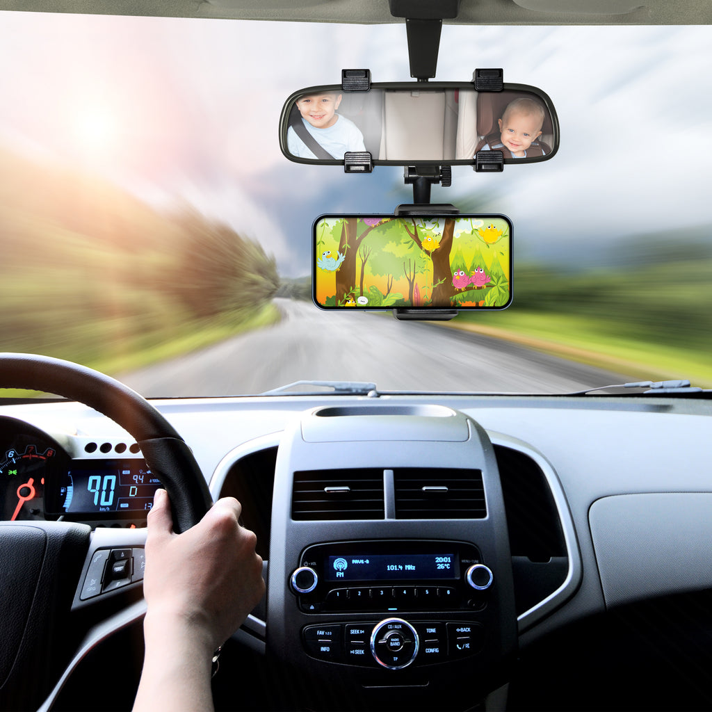 Tech Theory RearView Mirror Phone Mount Tech Theory RearView Mirror Phone Mount
