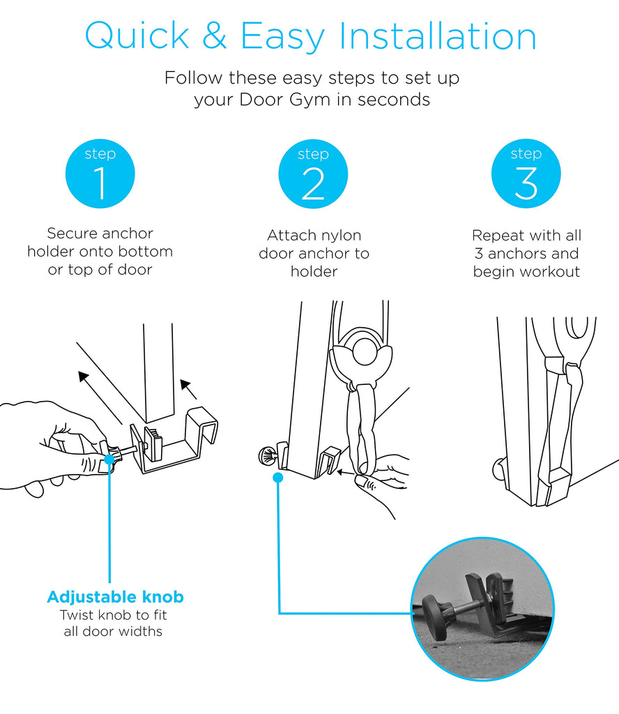 Aduro Sport Resistance Door Gym for Indoor Home Workout