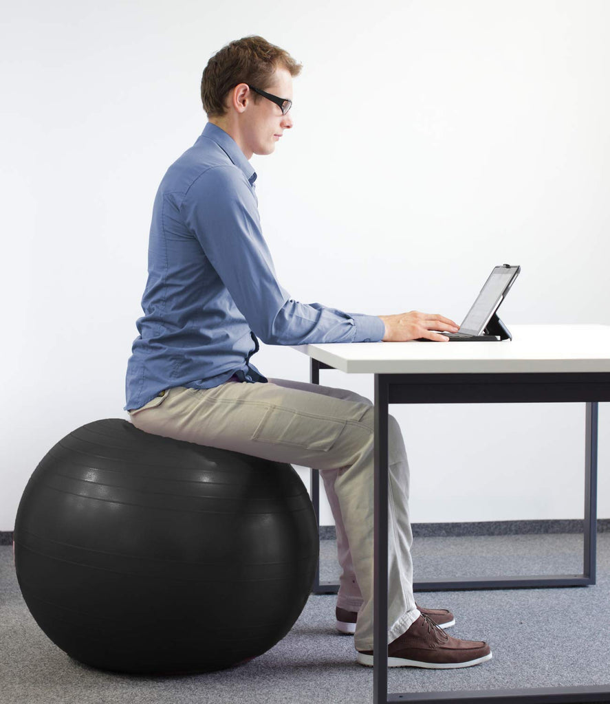 Aduro Sport Yoga Exercise Ball 55/65/75cm Workout Fitness Ball Chair