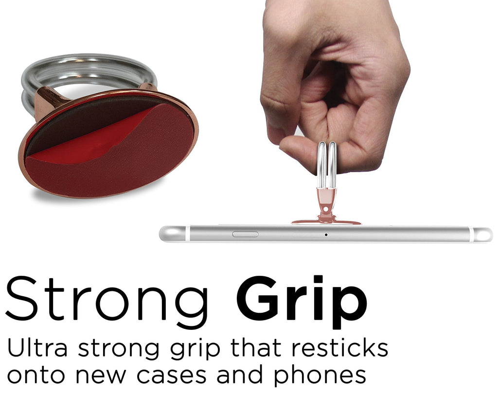 U-Grip Mobile Phone Ring Holder, 3 in 1 Universal Phone Ring Stand, Car Vent Mount, & Holder