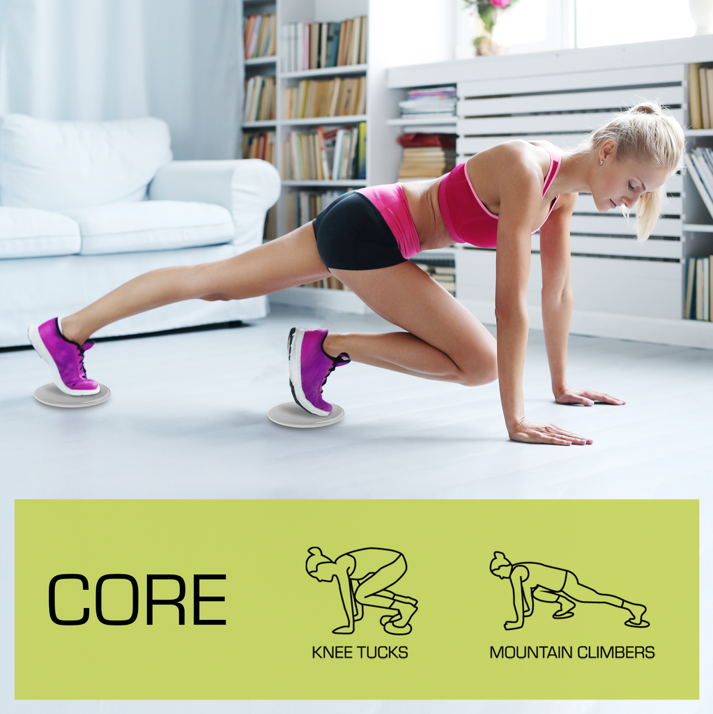 Nicole Miller Sport Exercise Gliding Discs 2 Pack