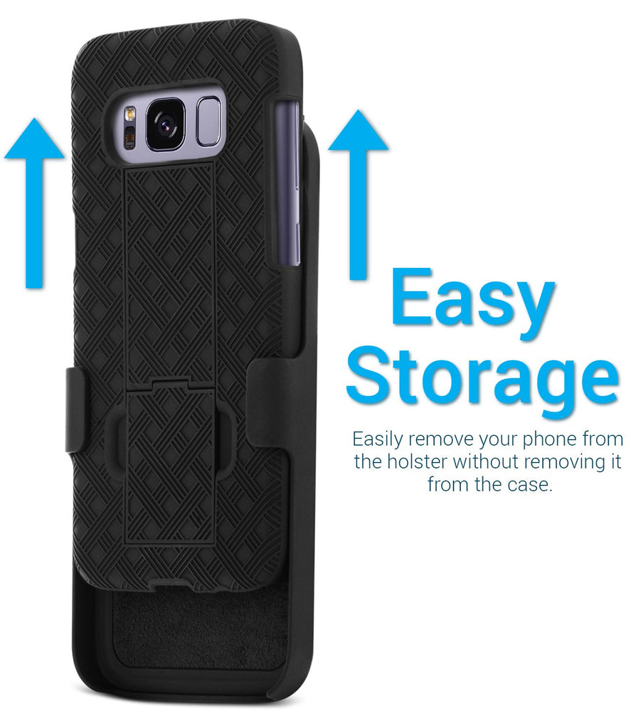 SHELL & HOLSTER COMBO CASE: Samsung Galaxy S8 Plus
