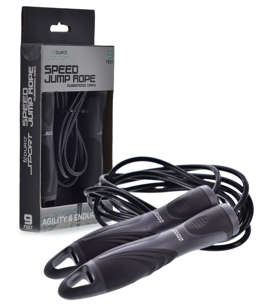 Aduro Sport 9 Ft Speed Jump Rope with Rubberized Non-Slip Handles