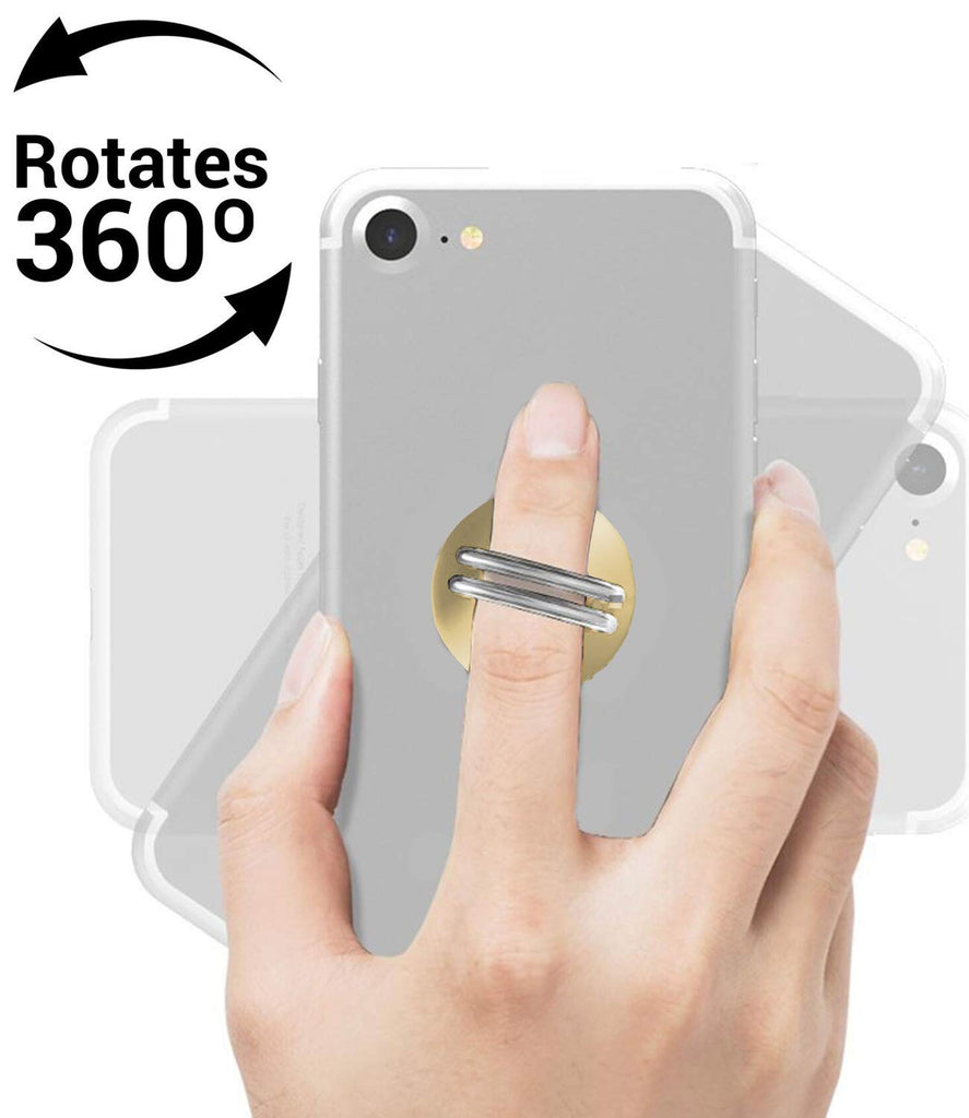 U-Grip Mobile Phone Ring Holder, 3 in 1 Universal Phone Ring Stand, Car Vent Mount, & Holder