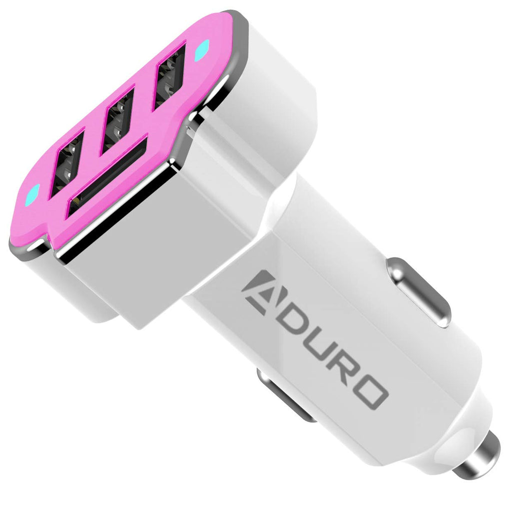 PowerUp 4 USB Port Car Charger Adapter for iPhone Samsung and More
