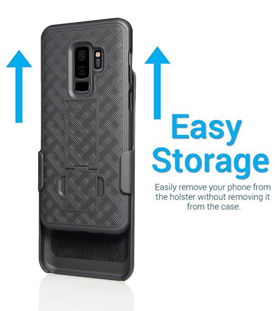 SHELL & HOLSTER COMBO CASE: GALAXY S9 PLUS