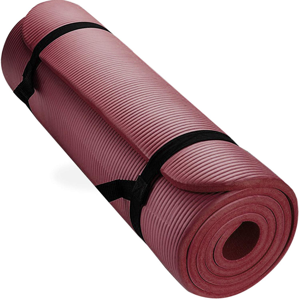 Aduro Sport Yoga Workout Mat, 1/2-Inch Extra Thick Yoga Foam Mat