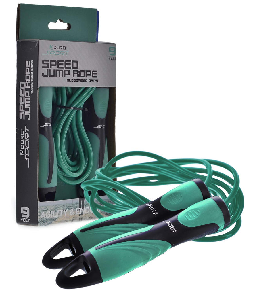 Aduro Sport 9 Ft Speed Jump Rope with Rubberized Non-Slip Handles