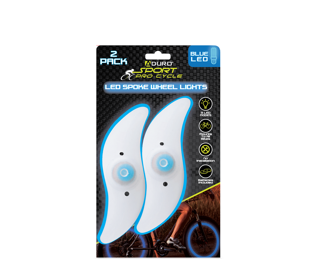 Aduro Sport Cycling LED Bike Spoke Wheel Lights 2 Pack