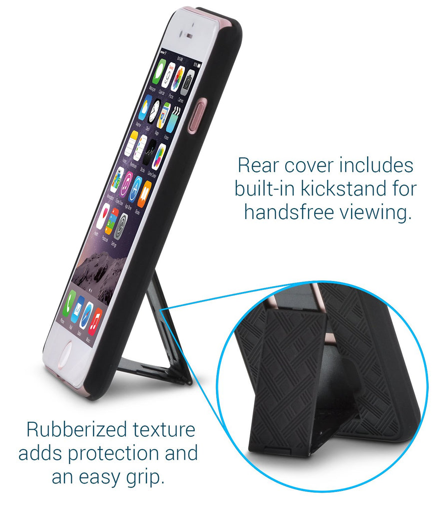 SHELL & HOLSTER COMBO CASE: iPhone 6S/6