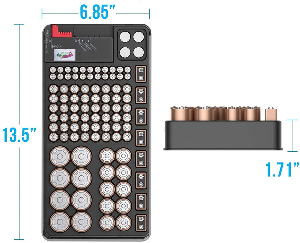ZeroDark Battery Organizer & Removable Battery Tester