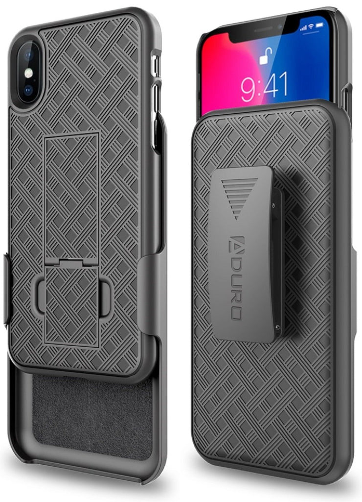 SHELL & HOLSTER COMBO CASE: APPLE IPHONE X/XS