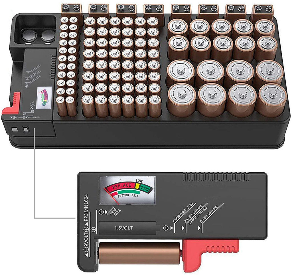 ZeroDark Battery Organizer & Removable Battery Tester