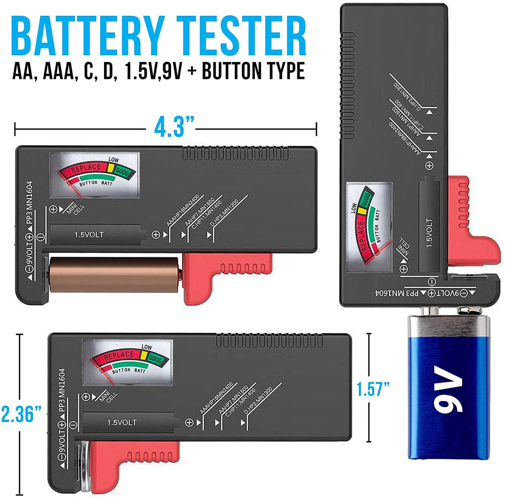 ZeroDark Battery Organizer & Removable Battery Tester