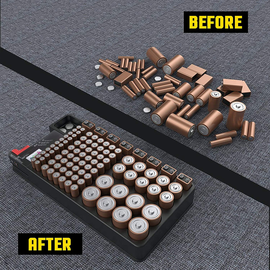 ZeroDark Battery Organizer & Removable Battery Tester