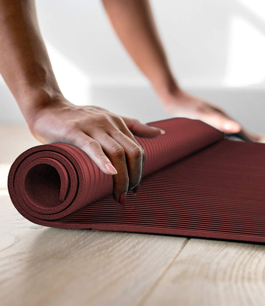 Aduro Sport Yoga Workout Mat, 1/2-Inch Extra Thick Yoga Foam Mat
